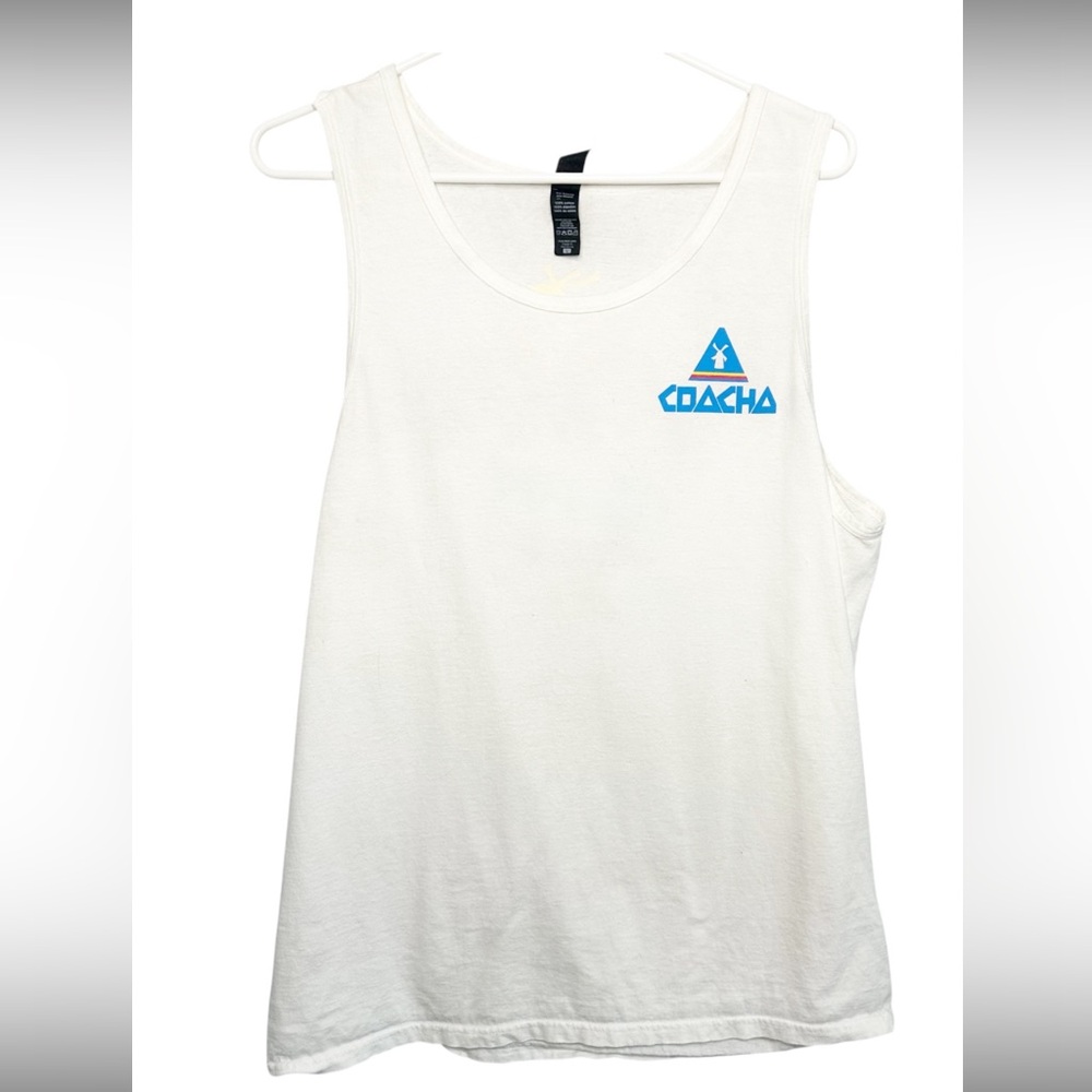 Dutch Bros LARGE RARE White Coacha Oregon Tank Portland Deer DB 1992